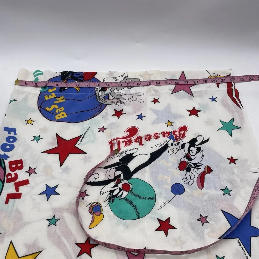 VTG  Bugs Bunny Looney Tunes Warner Bros.1993 SPORTS  FABRIC‎ Curtain 44 